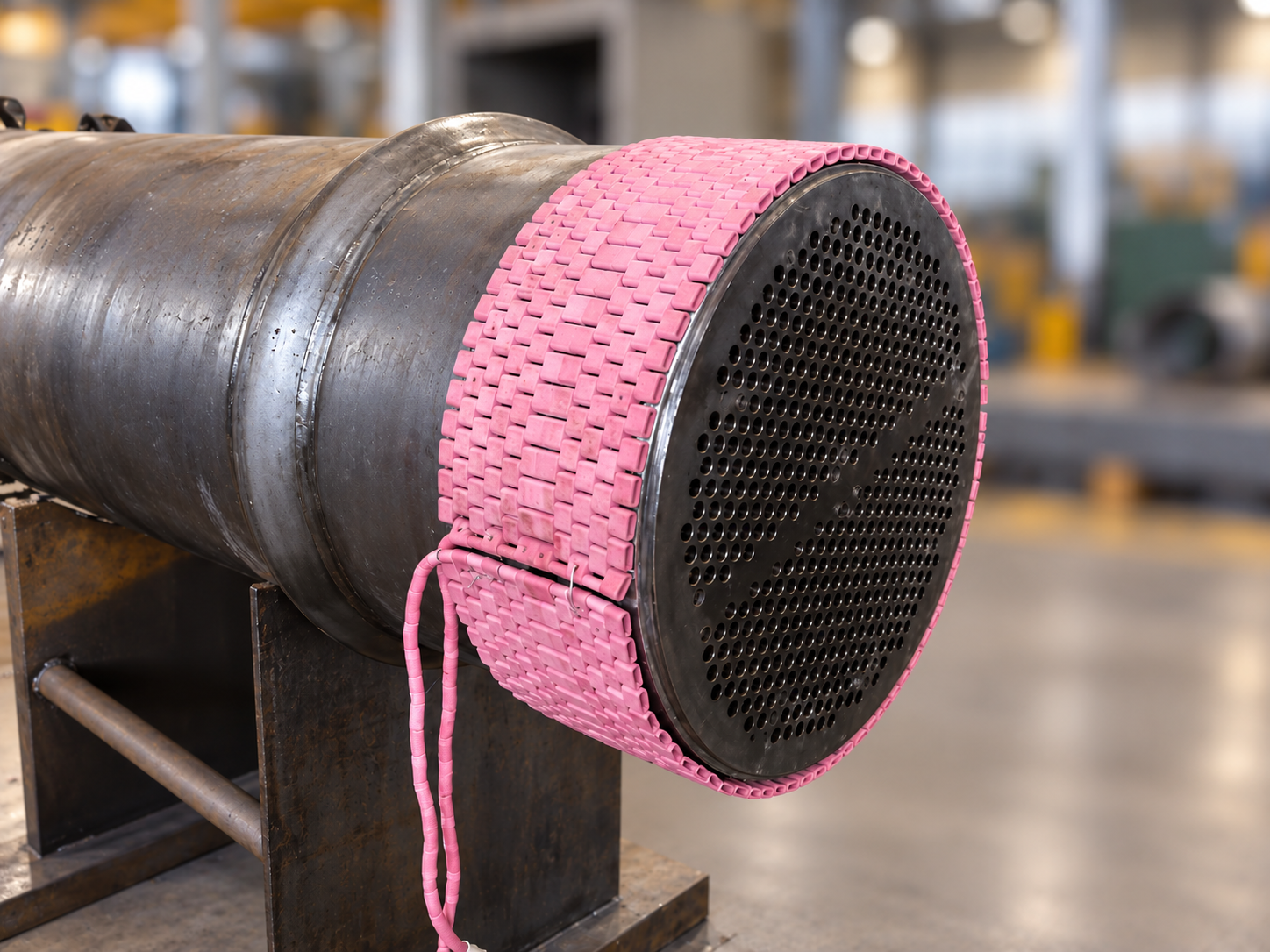 Flexible ceramic pads on Vessel